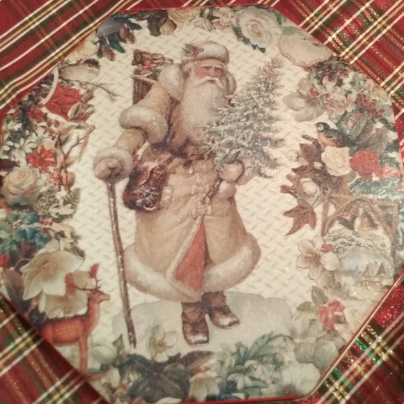 Santa tin tray - Picture 2 of 3